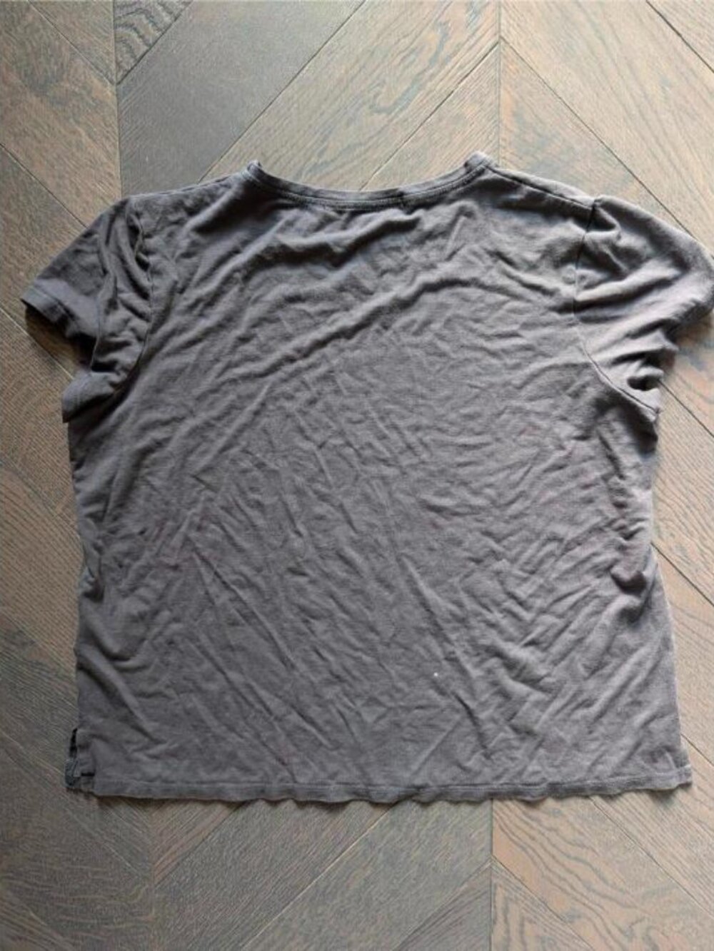 Helene Clarkson Charcoal Soft Crewneck T-Shirt XS